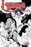 7 Ate 9 Comics Comic VAMPIRELLA RED SONJA #1 1:50 Dodson B&W Virgin Variant