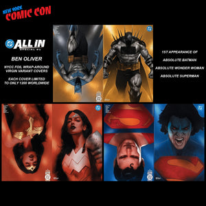 DC ALL IN SPECIAL #1 BEN OLIVER NYCC 2026 WRAPAROUND VIRGIN FOIL VARIANTS