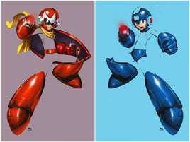 MEGAMAN TIMELINES #1 Huy Dinh Negative Space Virgin Variant Covers Limited To 444 With COA
