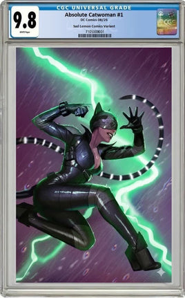 ABSOLUTE CATWOMAN #1 CGC 9.8 Stjepan Sejic GLOW IN THE DARK Virgin Variant Cover LTD To ONLY 800 - 7 Ate 9 Comics