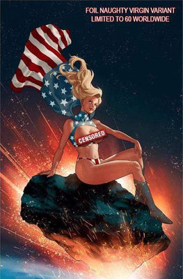 7 Ate 9 Comics Comic Foil Naughty Virgin Variant - Limited To 60 PATRIOTIKA #1 Gaston - Adam Hughes Cosplay Homage Variant Cover Options