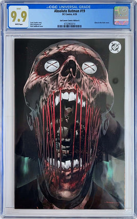 ABSOLUTE BATMAN #19 CGC 9.9 Rafa Sandoval GLOW IN THE DARK Virgin Variant Cover LTD To ONLY 800