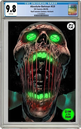 ABSOLUTE BATMAN #19 CGC 9.8 Rafa Sandoval GLOW IN THE DARK Virgin Variant Cover LTD To ONLY 800 - 7 Ate 9 Comics