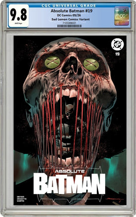 ABSOLUTE BATMAN #19 CGC 9.8 Rafa Sandoval Variant Cover - 7 Ate 9 Comics