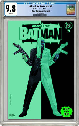 ABSOLUTE BATMAN #21 CGC 9.8 Rafa Sandoval GLOW IN THE DARK Variant Cover LTD To ONLY 1500