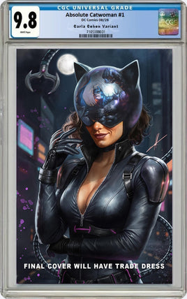 ABSOLUTE CATWOMAN #1 CGC 9.8 Carla Cohen Variant Cover LTD To ONLY 800 - 7 Ate 9 Comics