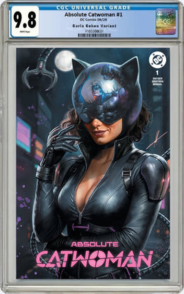 ABSOLUTE CATWOMAN #1 CGC 9.8 Carla Cohen Variant Cover LTD To ONLY 800 - 7 Ate 9 Comics