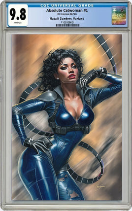 ABSOLUTE CATWOMAN #1 CGC 9.8 Natali Sanders Virgin Variant Cover LTD To ONLY 800 - 7 Ate 9 Comics