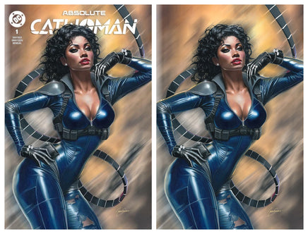 ABSOLUTE CATWOMAN #1 Natali Sanders Trade / Virgin Variant Cover Set LTD To ONLY 800 Sets - 7 Ate 9 Comics