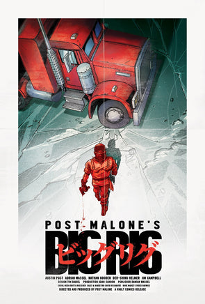 POST MALONE'S BIG RIG #1 Redcode "AKIRA" Homage Variant LTD To ONLY 400 - 7 Ate 9 Comics