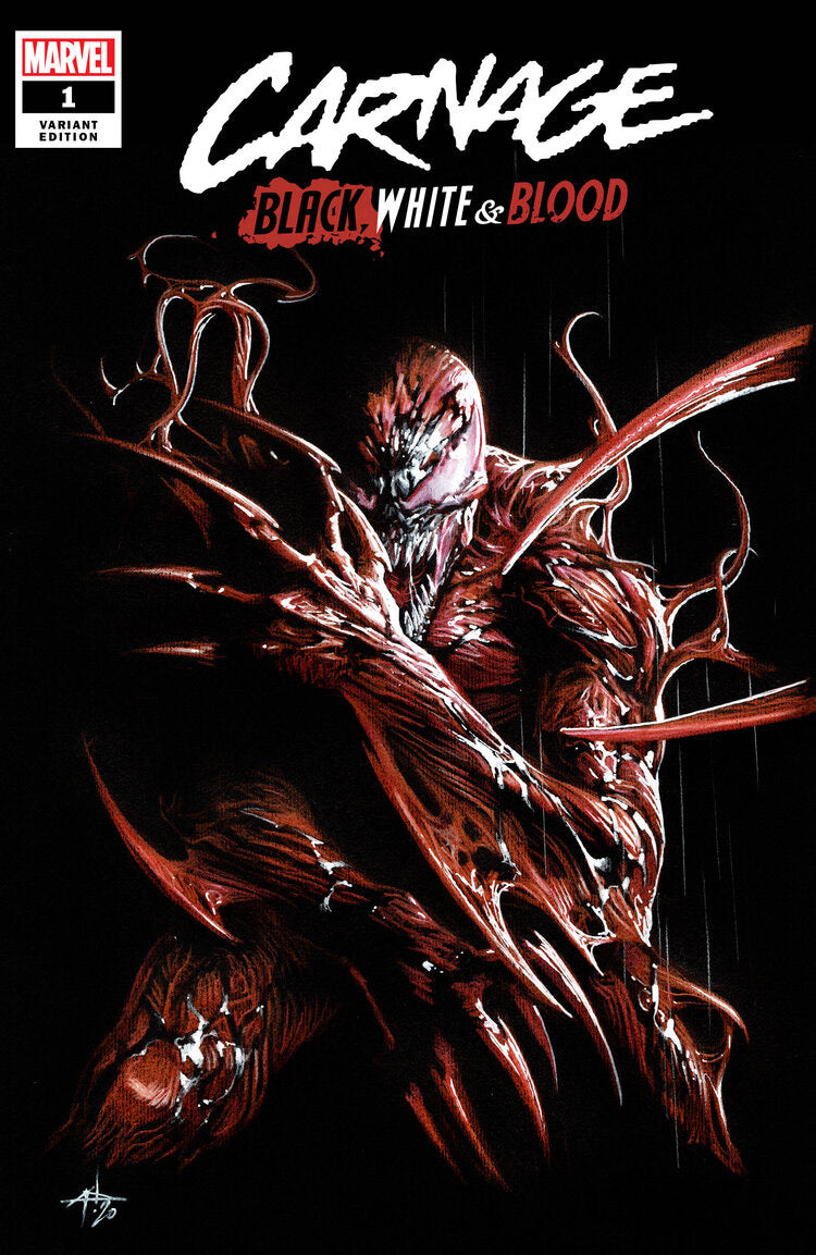 CARNAGE BLACK WHITE AND BLOOD #1 Gabriele Dell'Otto Variant Cover