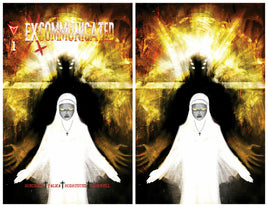 EXCOMMUNICATED #1  Jeff Monk Variant Virgin FOIL set LTD To ONLY 400 Sets - 7 Ate 9 Comics