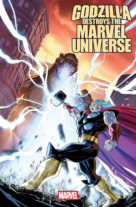GODZILLA DESTROYS THE MARVEL UNIVERSE #1 1:25 Woods Variant Cover