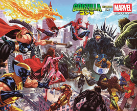 GODZILLA DESTROYS THE MARVEL UNIVERSE #1 Mark Brooks Wrap-Around Variant Cover