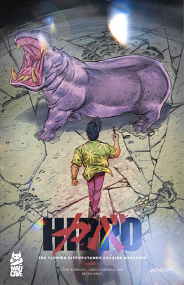 FLORIDA HIPPOPOTAMUS COCAINE MASSACRE #1 METAL Redcode AKIRA Homage Variant LTD To ONLY 50 Worldwide - 7 Ate 9 Comics