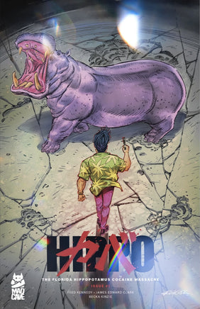 FLORIDA HIPPOPOTAMUS COCAINE MASSACRE #1 METAL Redcode AKIRA Homage Variant LTD To ONLY 50 Worldwide - 7 Ate 9 Comics