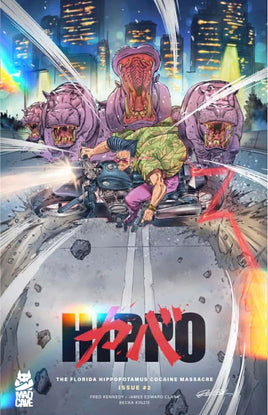 FLORIDA HIPPOPOTAMUS COCAINE MASSACRE #2 Redcode AKIRA Homage FOIL Variant LTD To ONLY 150 Worldwide - 7 Ate 9 Comics