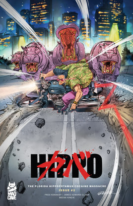 FLORIDA HIPPOPOTAMUS COCAINE MASSACRE #2 Redcode AKIRA Homage Variant LTD To ONLY 350 Worldwide - 7 Ate 9 Comics