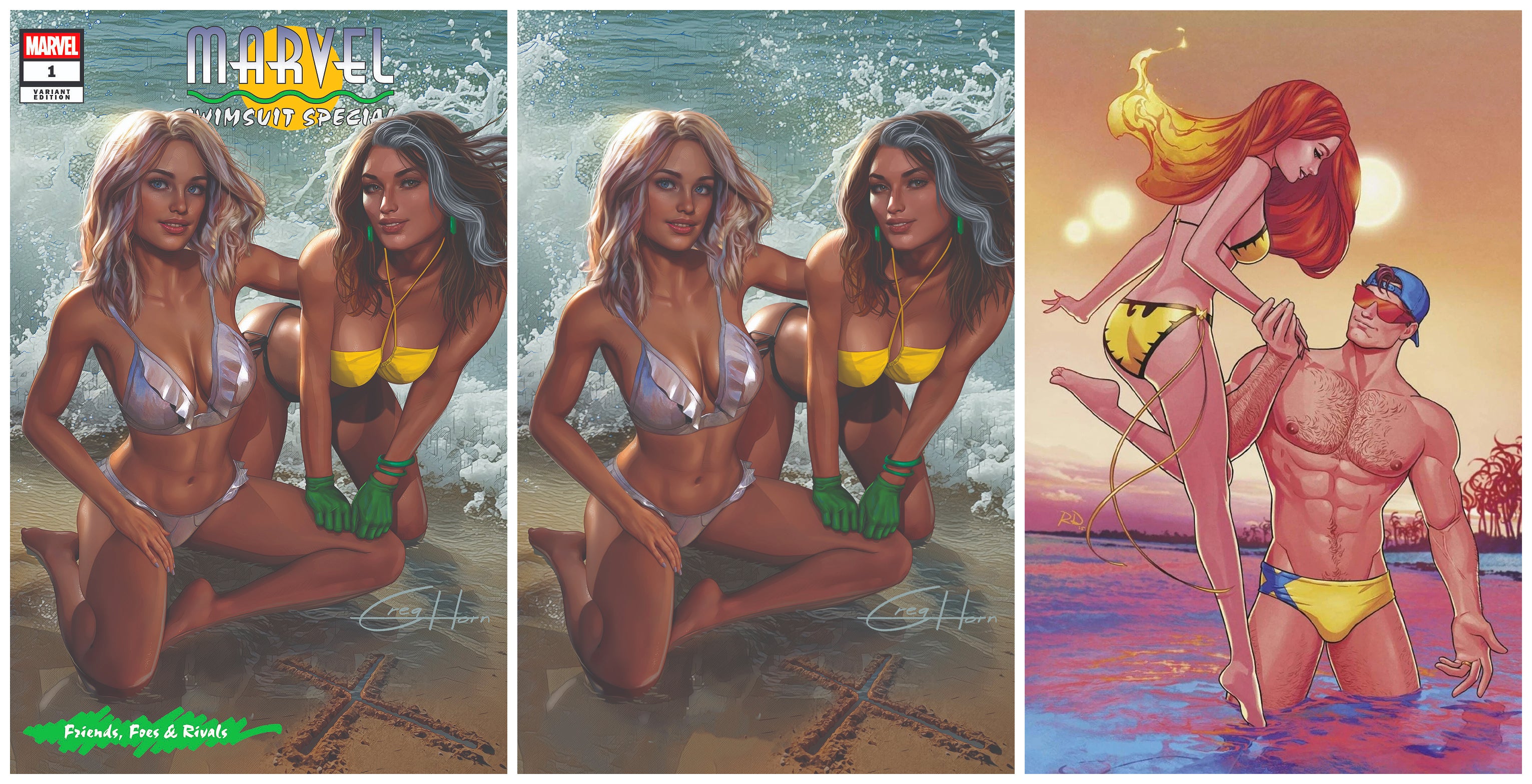 MARVEL SWIMSUIT SPECIAL: FRIENDS, FOES & RIVALS #1 Greg Horn