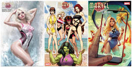 MARVEL SWIMSUIT SPECIAL #1 Natali Sanders Variant Cover + 1:25 & 1:50 Variants