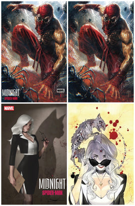 MIDNIGHT SPIDER-MAN #1 Marco Mastrazzo Variant Cover Set Ltd To 800 + 1:25 & 1:50Variant Covers