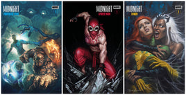MIDNIGHT FANTASTIC FOUR #1 - MIDNIGHT SPIDER-MAN #1 - MIDNIGHT X-MEN #1 NYCC Variant Covers Each Ltd To 800