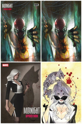 MIDNIGHT SPIDER-MAN #1 Martin Simmonds NYCC Variant Cover Set Ltd To 800 + 1:25 & 1:50  Variant Covers