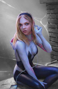 SPIDER-GWEN ANNUAL #1 NYCC 2023 Shannon Maer Colour Splash Variant LTD To ONLY 600 With COA
