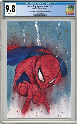 AMAZING SPIDER-MAN #1 CGC 9.8 SDCC 2025 Peach Momoko FOIL Variant Cover LTD To ONLY 1000 - 7 Ate 9 Comics