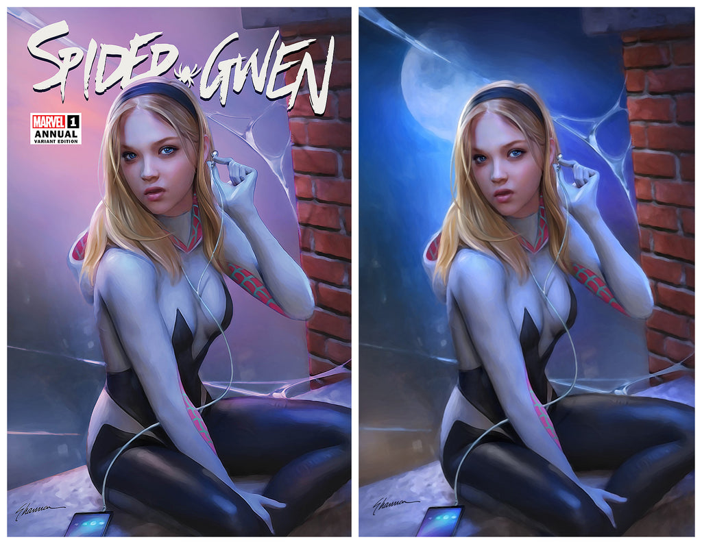 SPIDER-GWEN: ANNUAL #1 Shannon Maer Variant Set LTD To ONLY 600 Sets With COA