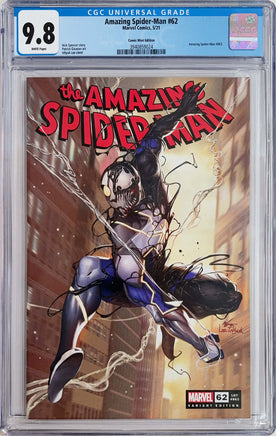 THE AMAZING SPIDER-MAN #62 CGC 9.8 Inhyuk Lee Variant Cover LTD To 800 With COA - 7 Ate 9 Comics