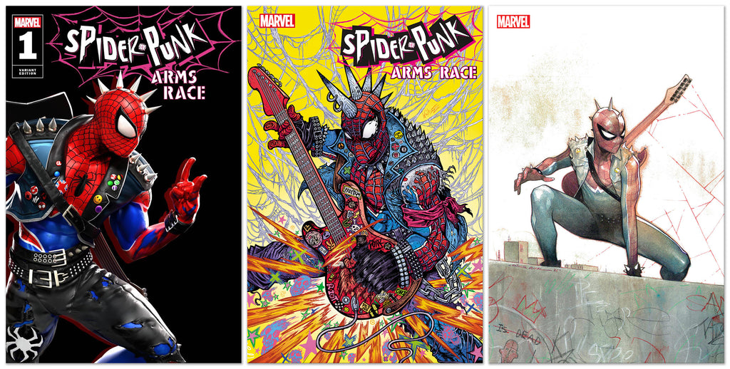 SPIDER-PUNK: ARMS RACE #1 Rafael Grassetti Variant Cover + 1:25 & 1:100 Ratio Variants