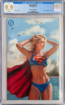 SUPERGIRL #1 (2005) CGC 9.9 Carla Cohen Full Body Virgin Variant Cover LTD To ONLY 800