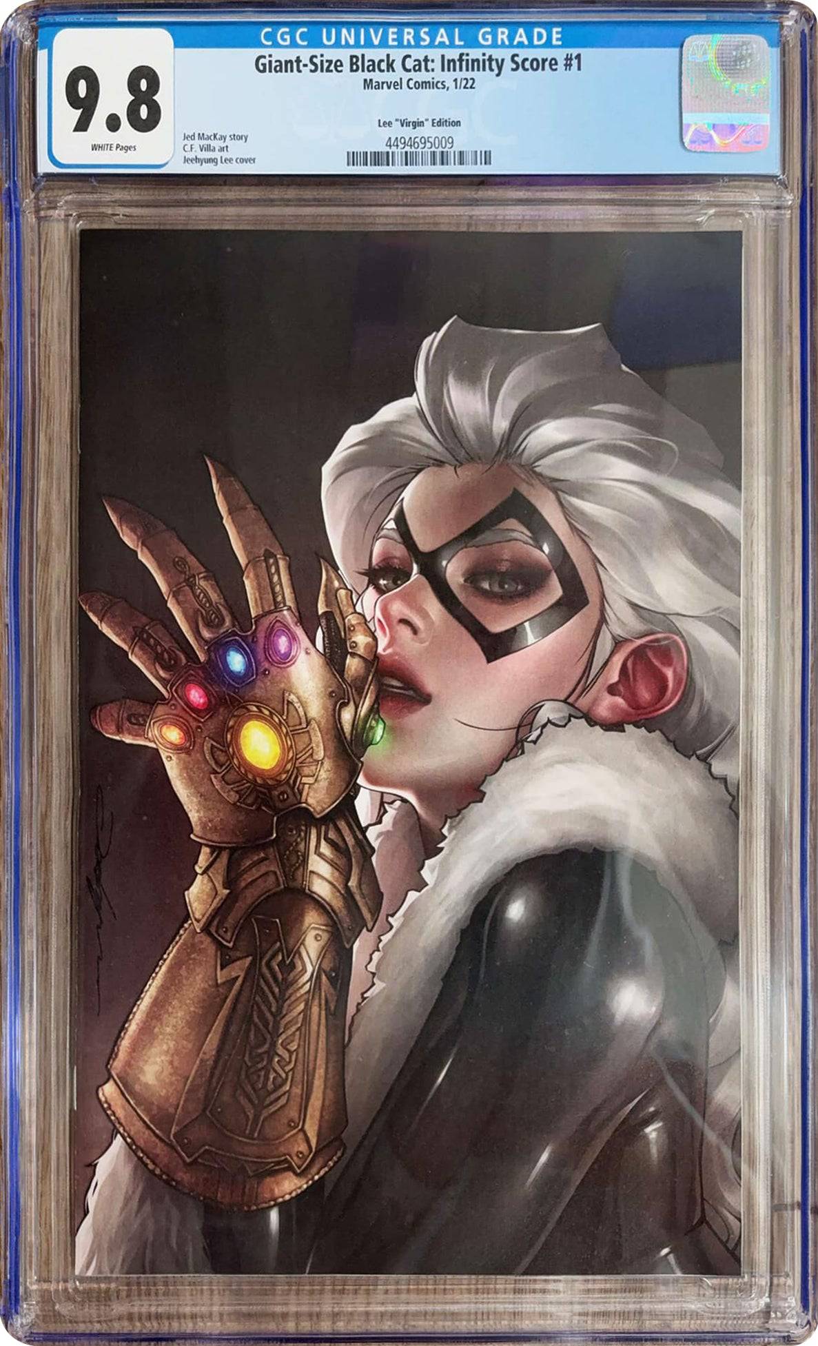 BLACK CAT: INFINITY SCORE #1 CGC 9.8 1:100 Jeehyung Lee Virgin