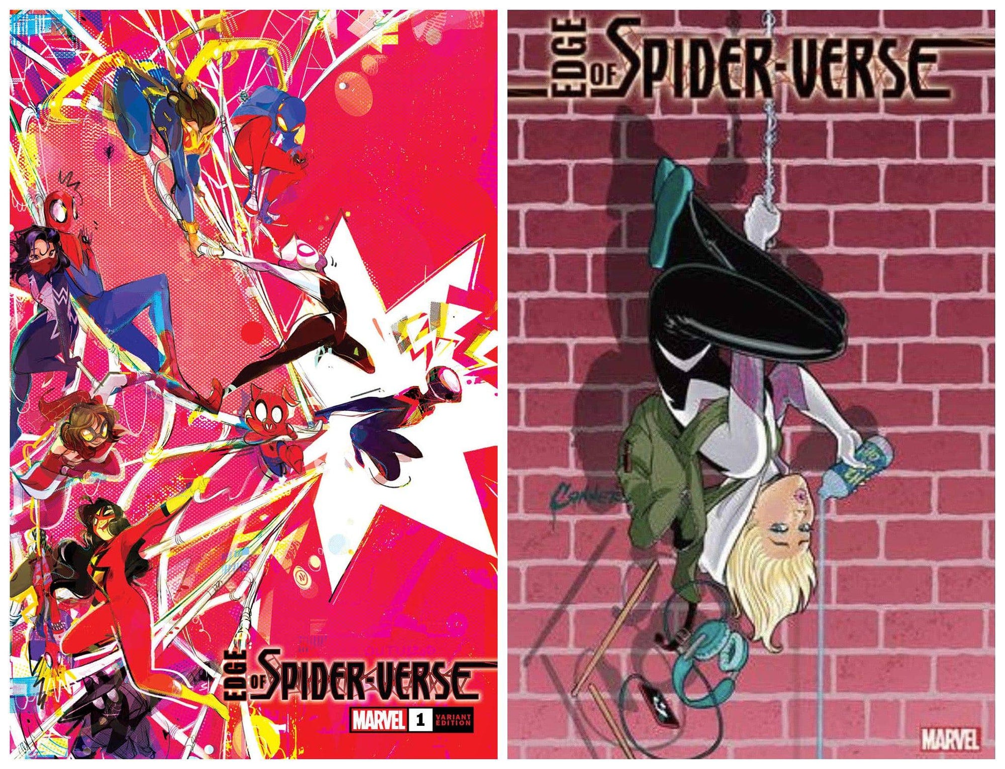 EDGE OF SPIDER-VERSE #1 Nicoletta Baldari Variant Cover + 1:25 Ratio V ...