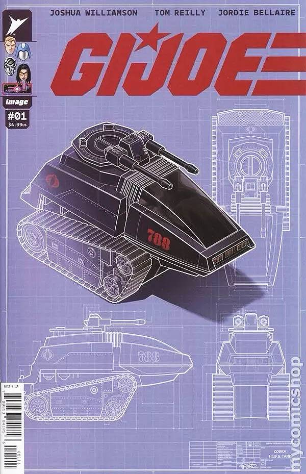 GI JOE #1 1:50 Tank Design Variant| Ate Comics - Main Image