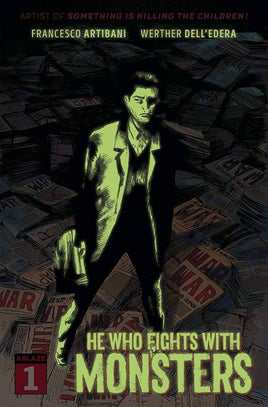 HE WHO FIGHTS MONSTERS #1 1:20 Dellerdera Glow In The Dark Variant - 7 Ate 9 Comics
