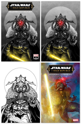 STAR WARS: HIGH REPUBLIC: SHADOWS OF STARLIGHT #4 Takashi Okazaki Sketch Variant Set + 1:25 Ratio Variant