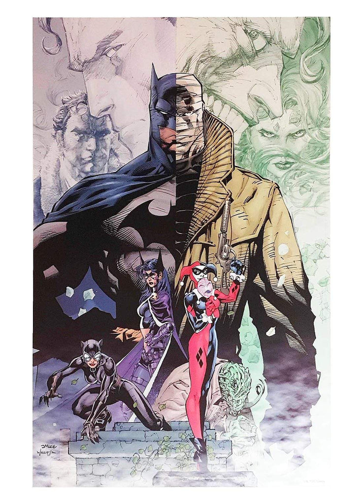 7 Ate 9 Comics Art Print BATMAN / HUSH By Jim Lee Print 12"x16"