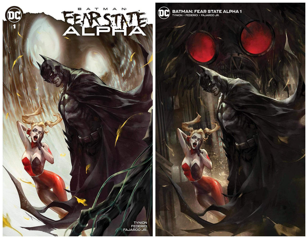 7 Ate 9 Comics Comic BATMAN FEAR STATE ALPHA #1 Ivan Tao Variant Set (2 Comics)