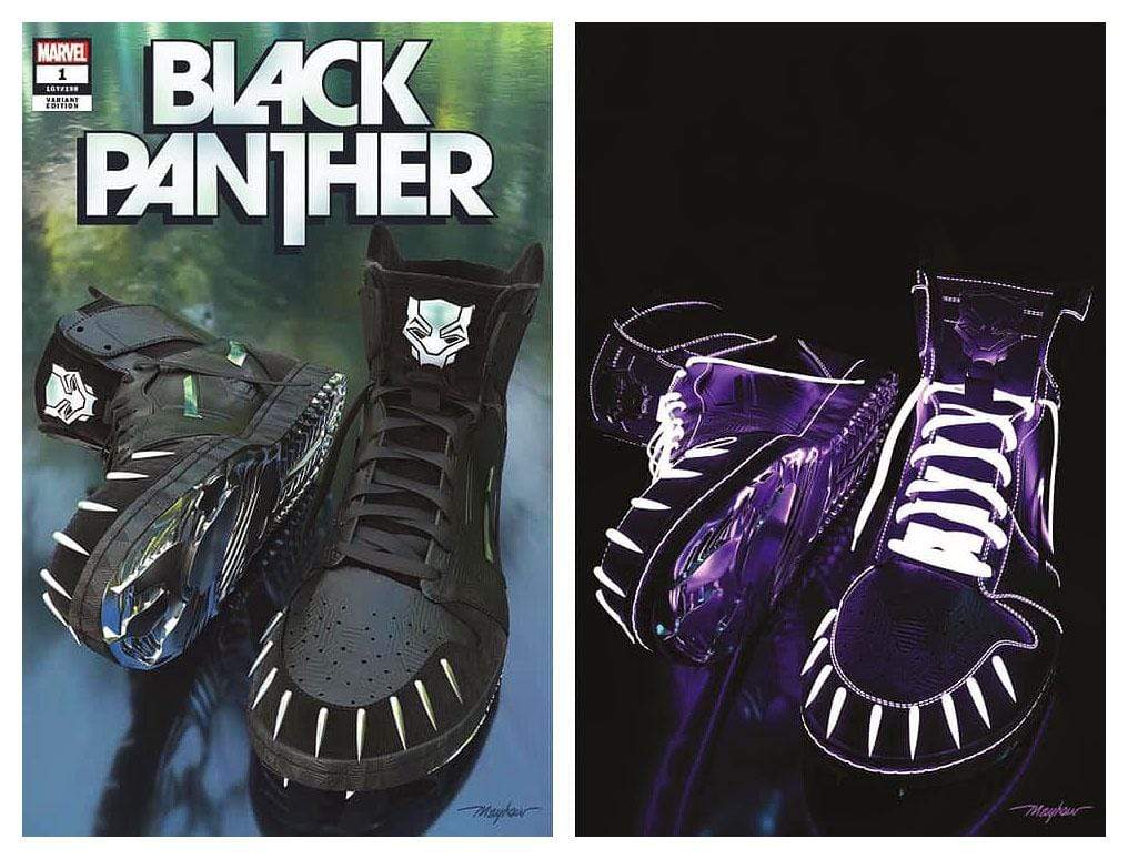 7 Ate 9 Comics Comic BLACK PANTHER #1 Mike Mayhew SNEAKERHEAD Variant Set