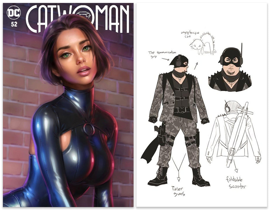 7 Ate 9 Comics Comic CATWOMAN #52 Will Jack Variant Cover + 1:25 Design Variant