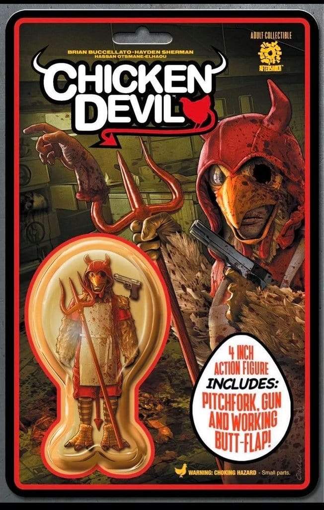 7 Ate 9 Comics Comic CHICKEN DEVIL #1 Action Figure Variant Cover LTD To 400