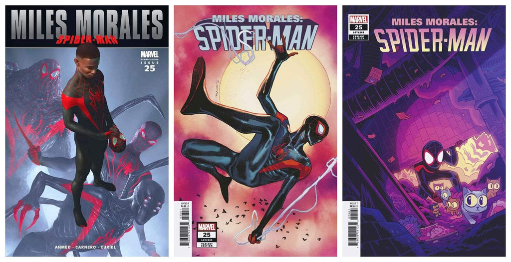 7 Ate 9 Comics Comic Copy of MILES MORALES: SPIDER-MAN #25 Rahzzah Classic Trade + 1:25 & 1:50 Variants