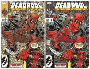 7 Ate 9 Comics Comic DEADPOOL #1 Todd Nauck Homage Variant Set LTD To ONLY 800 Sets With COA