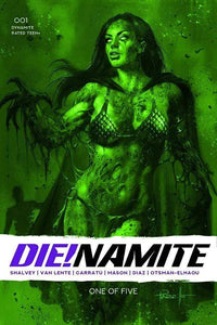 7 Ate 9 Comics Comic DIE!NAMITE #1 1:13 Parrillo - Gangrene Green Tint Trade Dress Variant