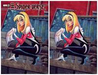 7 Ate 9 Comics Comic EDGE OF SPIDER-VERSE #2 Chrissie Zullo Homage Variant Set LTD To 600 Sets With COA
