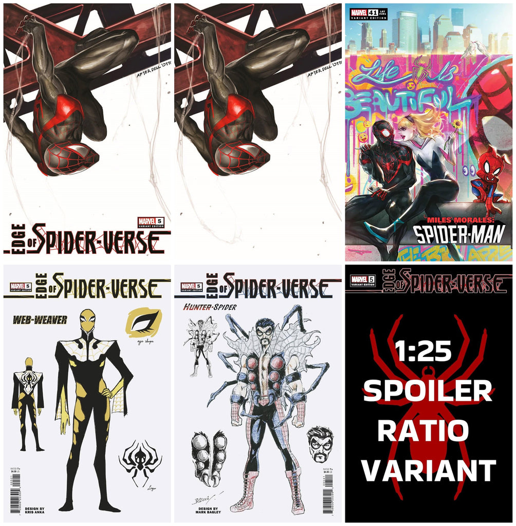 7 Ate 9 Comics Comic EDGE OF SPIDER-VERSE #5 Skan Srisuwan ASM #667 Homage Variant Set+ 1:10 & 1:25 Ratio Covers