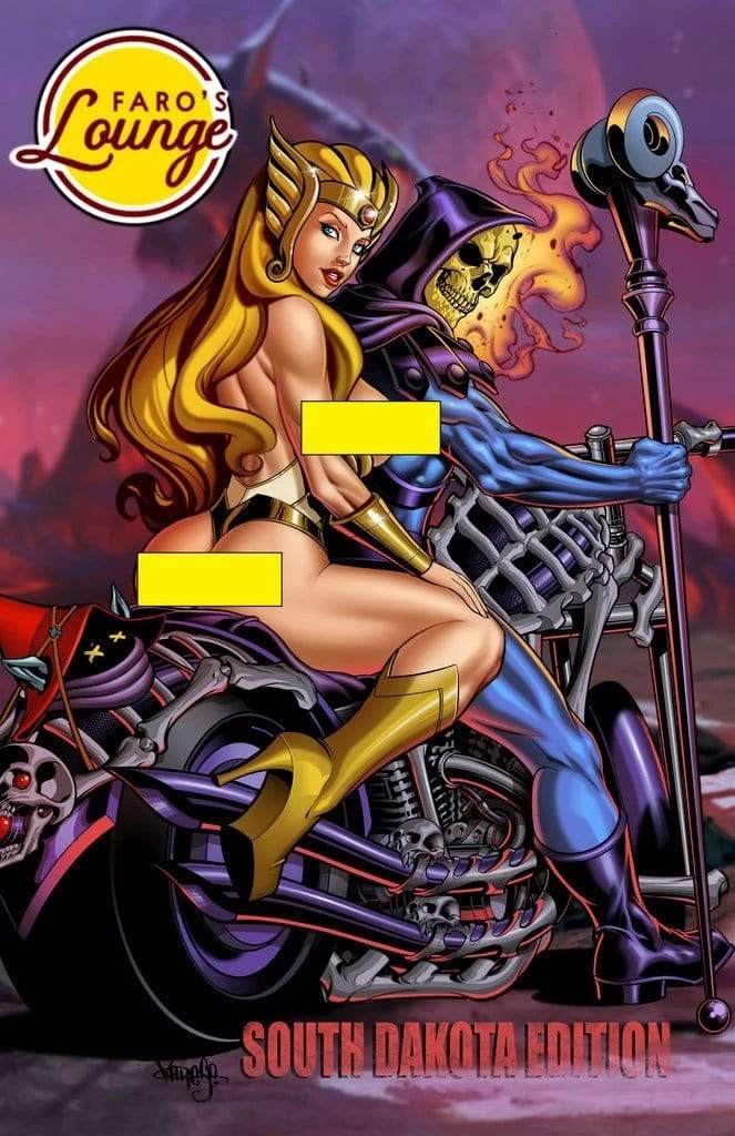 7 Ate 9 Comics Comic FARO'S LOUNGE - SHE-RA & SKELETOR NAUGHTY Variant Cover