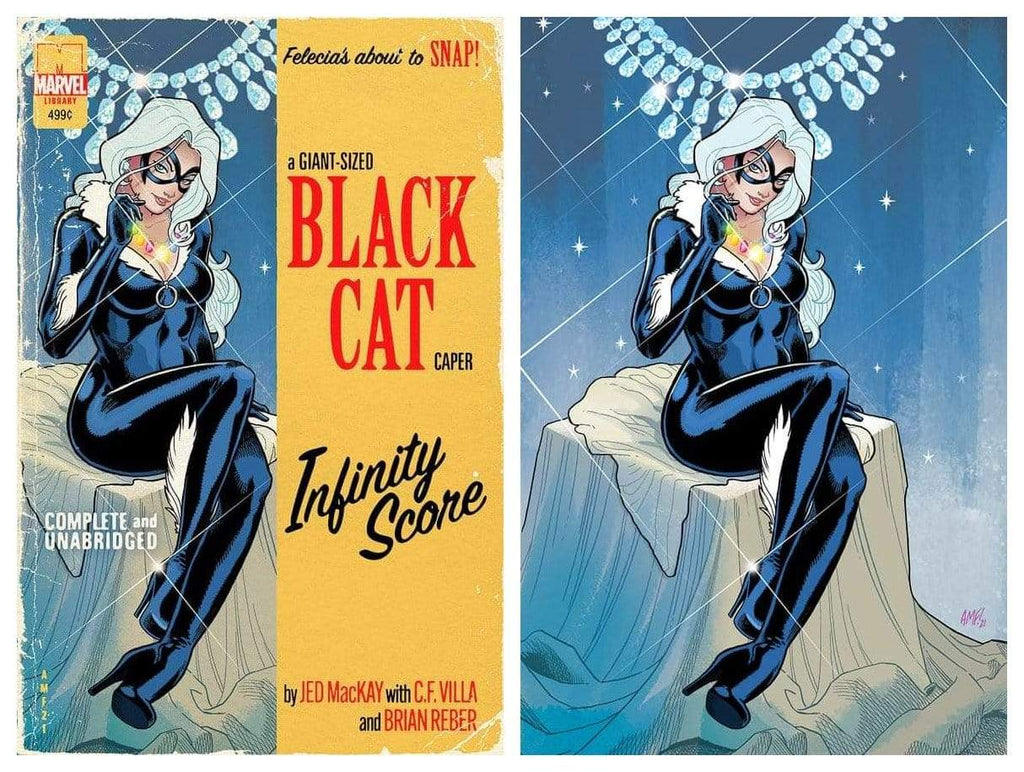7 Ate 9 Comics Comic GIANT SIZED BLACK CAT : INFINITY SCORE #1 Tony Fleecs Virgin Variant Set